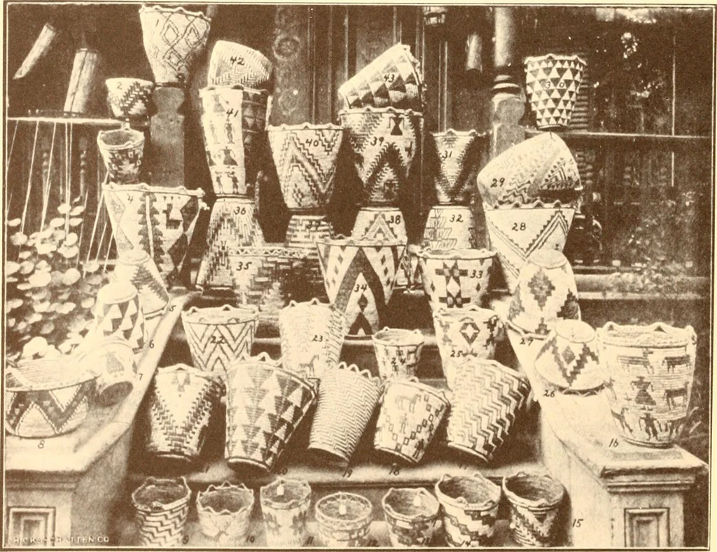 An illustration from Indian basketry, and How to make Indian and other baskets, 1903, leaf 405