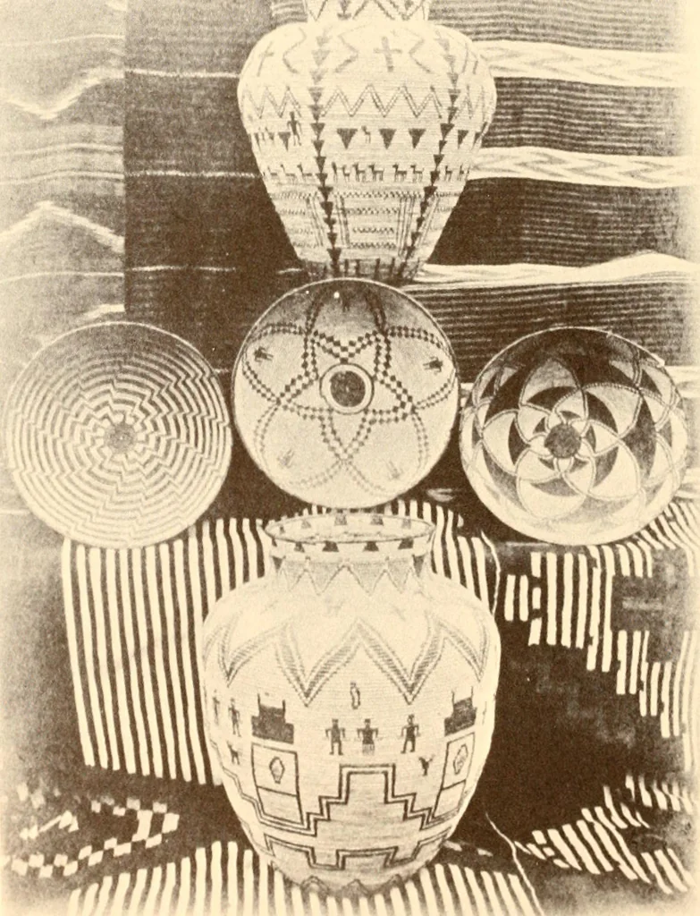 An illustration from Indian basketry, and How to make Indian and other baskets, 1903, leaf 407