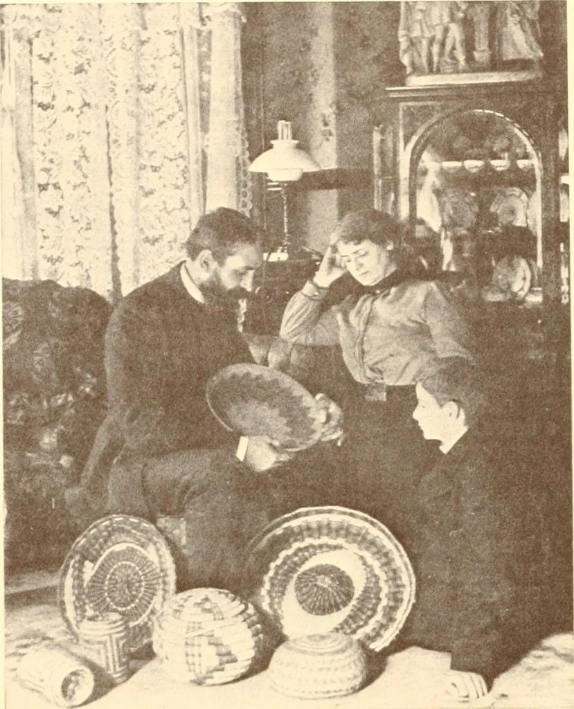 An illustration from Indian basketry, and How to make Indian and other baskets, 1903, leaf 59