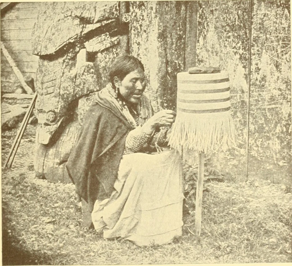 An illustration from Indian basketry, and How to make Indian and other baskets, 1903, leaf 62