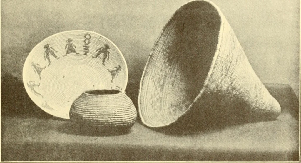An illustration from Indian basketry, and How to make Indian and other baskets, 1903, leaf 84