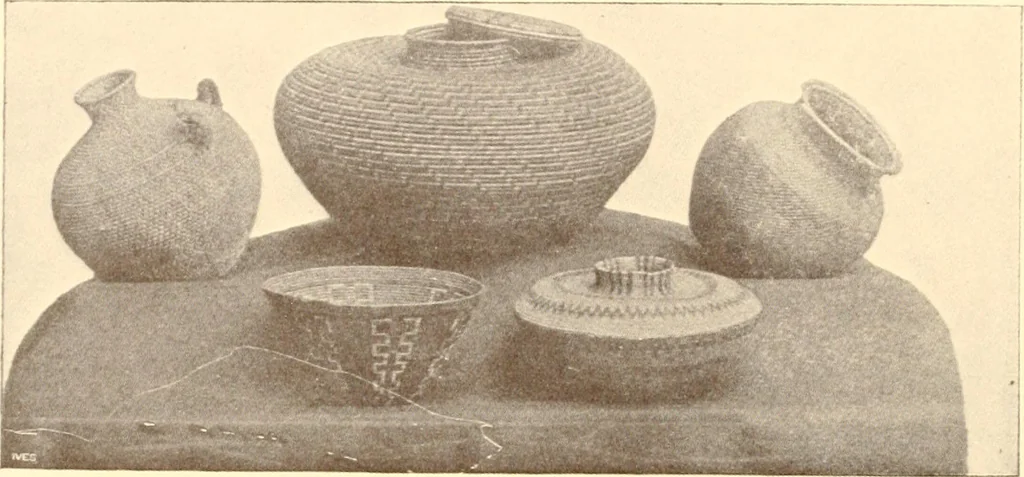 An illustration from Indian basketry, and How to make Indian and other baskets, 1903, leaf 85