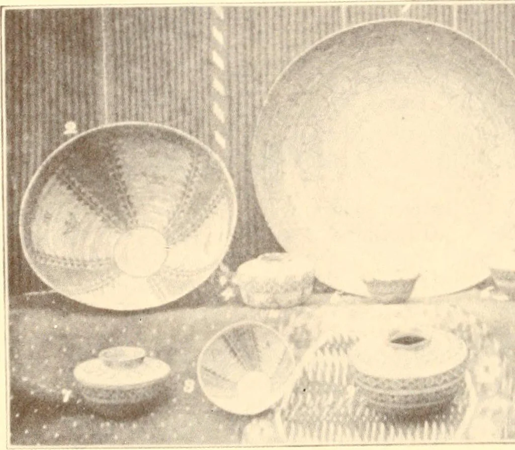 An illustration from Indian basketry, and How to make Indian and other baskets, 1903, leaf 91