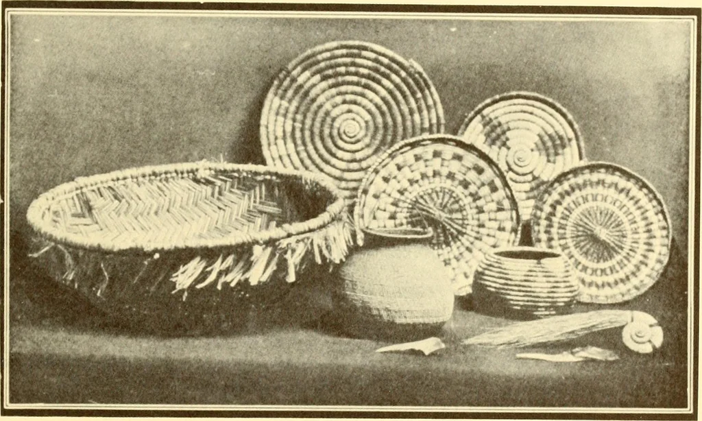 An illustration from Indian basketry, and How to make Indian and other baskets, 1903, leaf 94