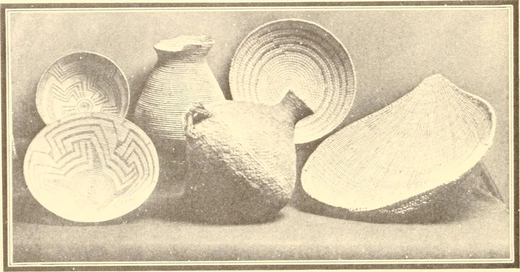 An illustration from Indian basketry, and How to make Indian and other baskets, 1903, leaf 95