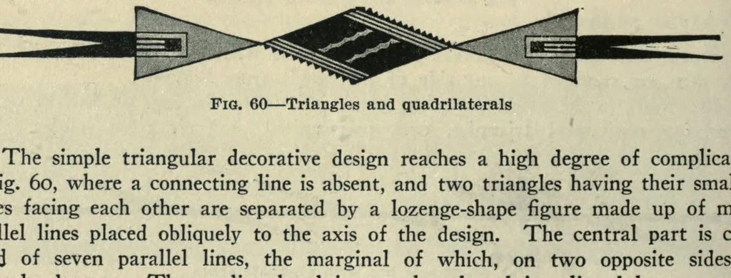 An illustration from Indian blankets and their makers, 1914, leaf 164
