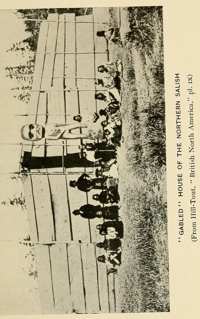 An illustration from Indian houses of Puget Sound, 1921, leaf 19
