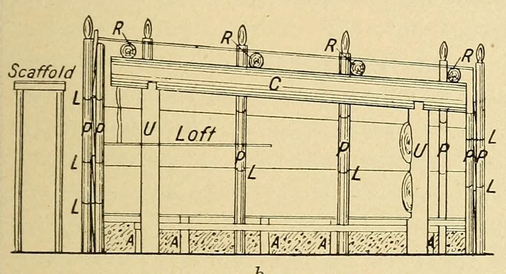 An illustration from Indian houses of Puget Sound, 1921, leaf 21