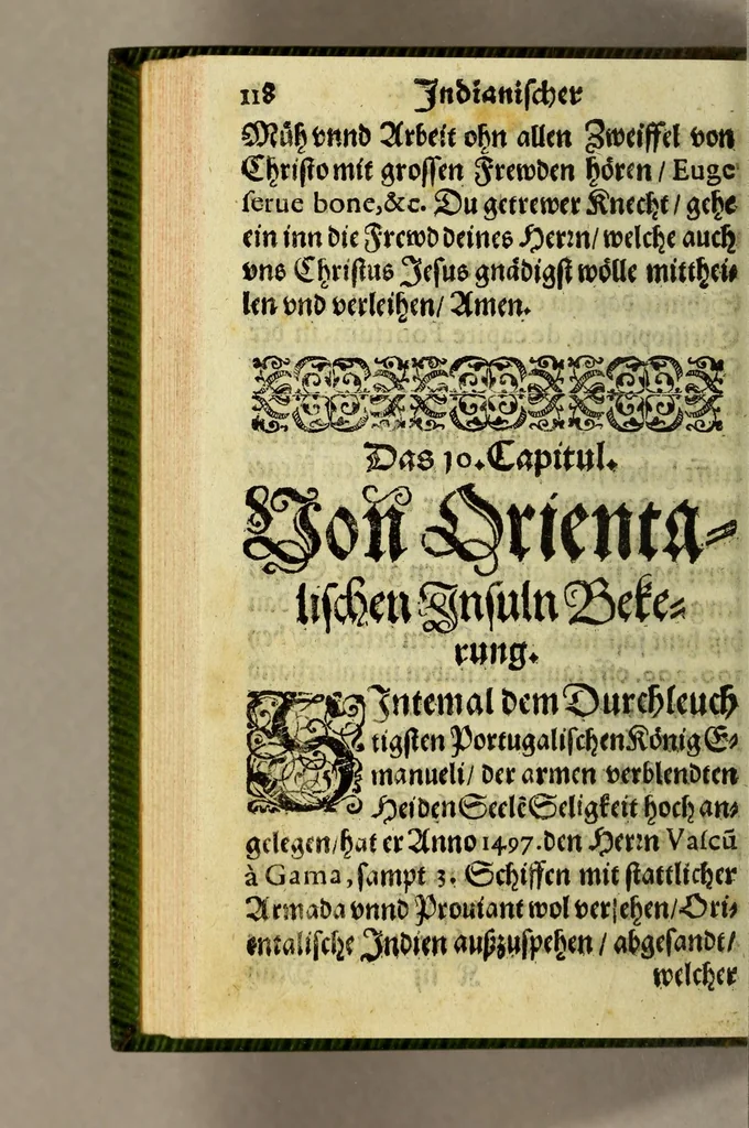 An illustration from Indianischer religionstandt der gantzen Newen Welt, eider Indien gegen auff und Nidergang der Sonnen: : |b schleinigister Form auss gründtlichen Historien, sonderbar dess hochwürdigen Vatters Francisci Gonzagen, barfüsserische[n] Ordnescroniken, 1588, leaf 156