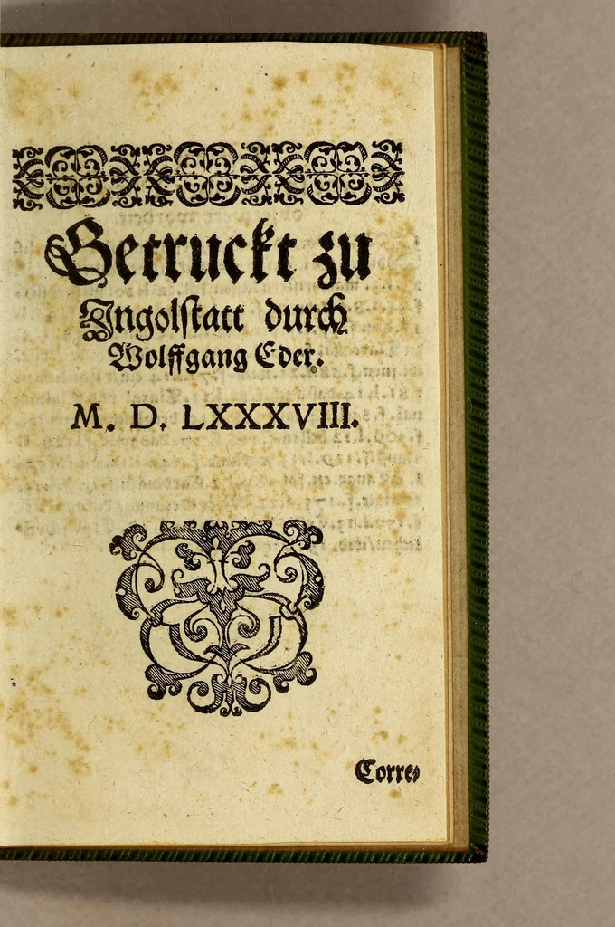 An illustration from Indianischer religionstandt der gantzen Newen Welt, eider Indien gegen auff und Nidergang der Sonnen: : |b schleinigister Form auss gründtlichen Historien, sonderbar dess hochwürdigen Vatters Francisci Gonzagen, barfüsserische[n] Ordnescroniken, 1588, leaf 243
