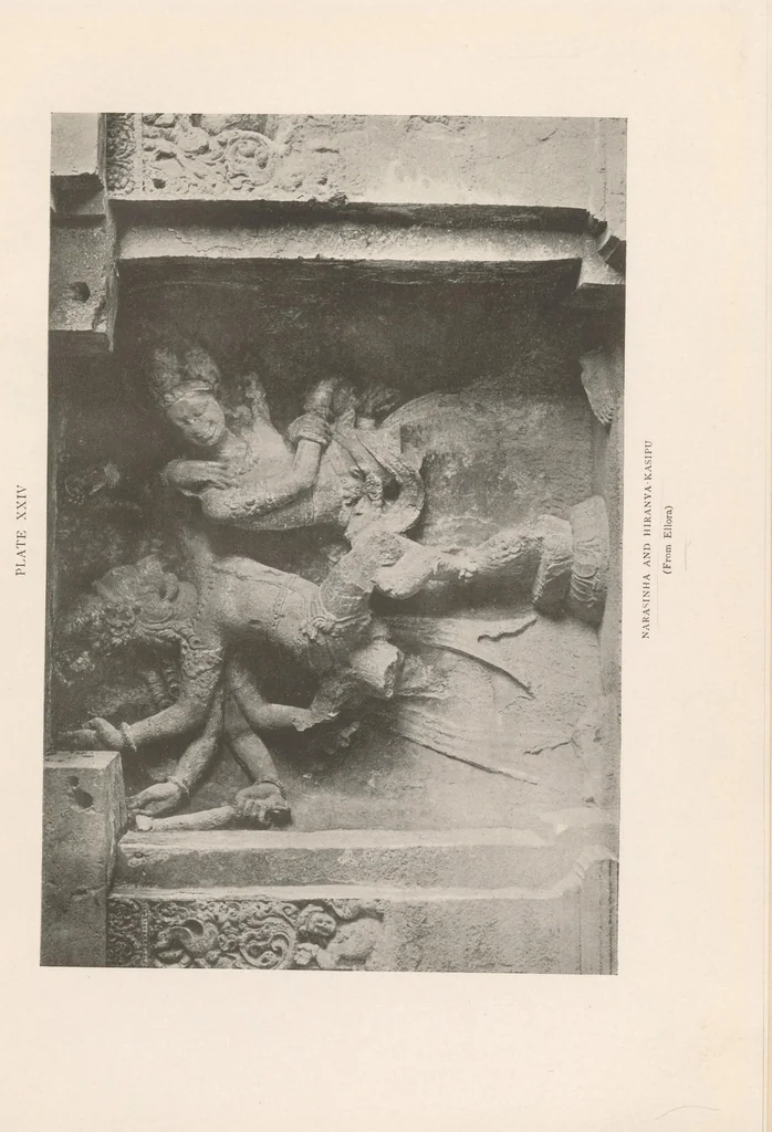 An illustration from Indian sculpture and painting : illustrated by typical masterpieces, with an explanation of their motives and ideals, 1908, leaf 147