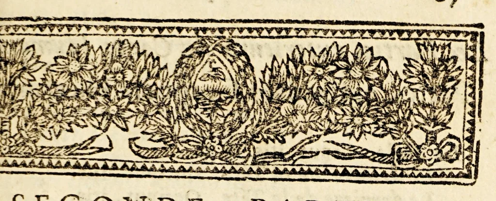 An illustration from Indiculus vniuersalis, rerum ferè omnium, quae in mundo sunt, scientiarum item, artiúmque nomina, aptè, breuitérque colligens. : L'vniuers en abregé, où sont contenus en diuerses listes, presque tous les noms des ouurages de la nature, de toutes les sciences, & de tous les arts, auec leurs principaux termes., 1667, leaf 101