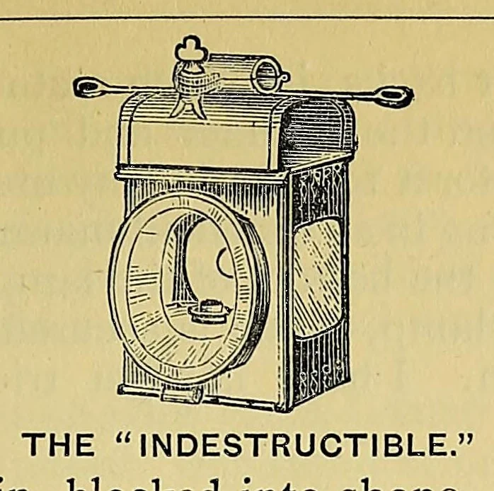 An illustration from The "indispensable" bicyclist's handbook; a complete cyclopaedia on the subject, 1881, leaf 105