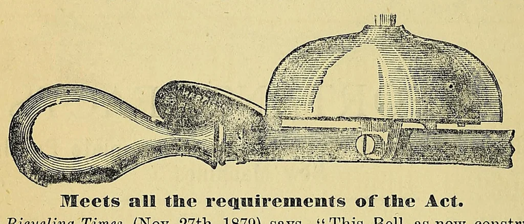 An illustration from The "indispensable" bicyclist's handbook; a complete cyclopaedia on the subject, 1881, leaf 320