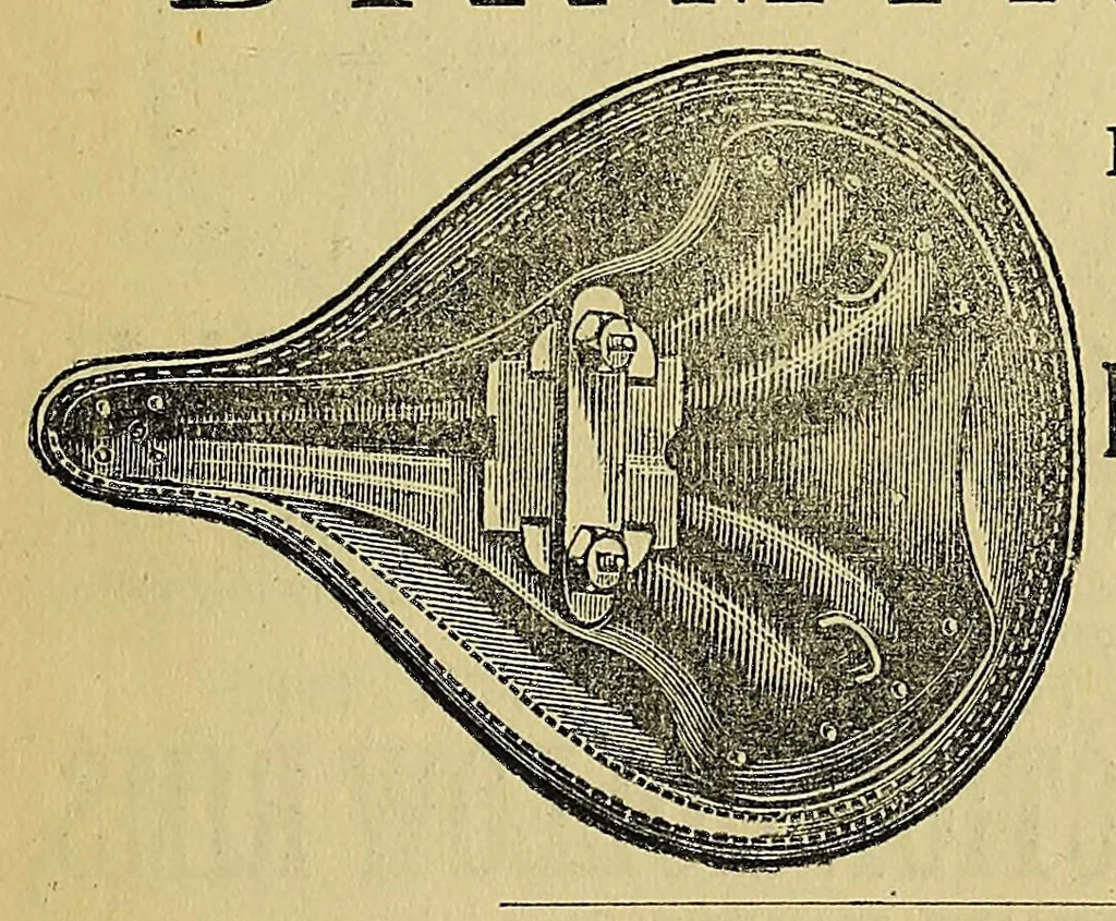 An illustration from The "indispensable" bicyclist's handbook; a complete cyclopaedia on the subject, 1881, leaf 343
