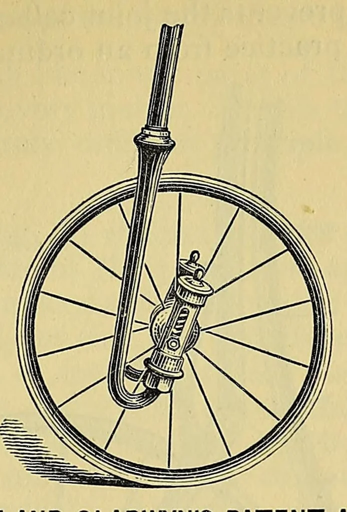 An illustration from The "indispensable" bicyclist's handbook; a complete cyclopaedia on the subject, 1881, leaf 53