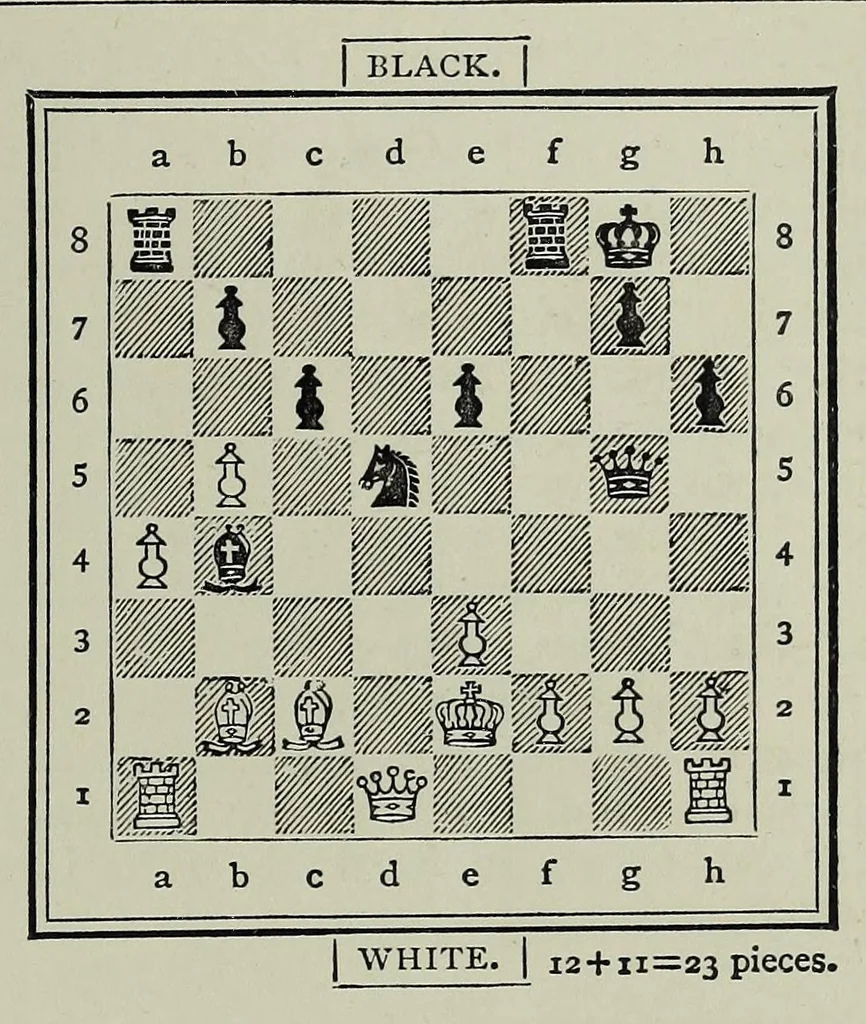 An illustration from Indoor games and recreations : a popular encyclopædia for boys, 1888, leaf 201