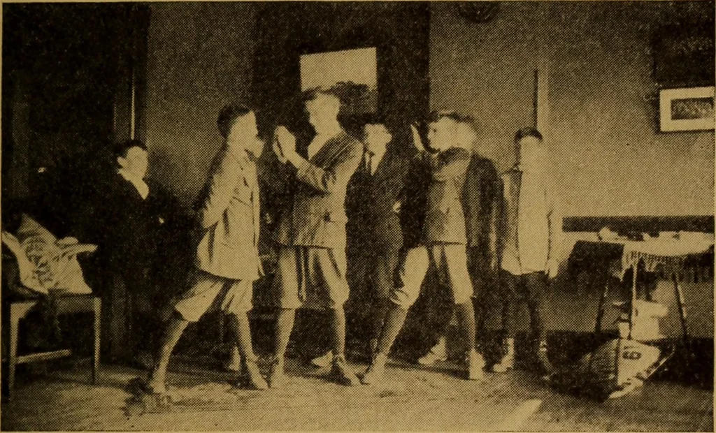 An illustration from Indoor games and socials for boys, 1912, leaf 20
