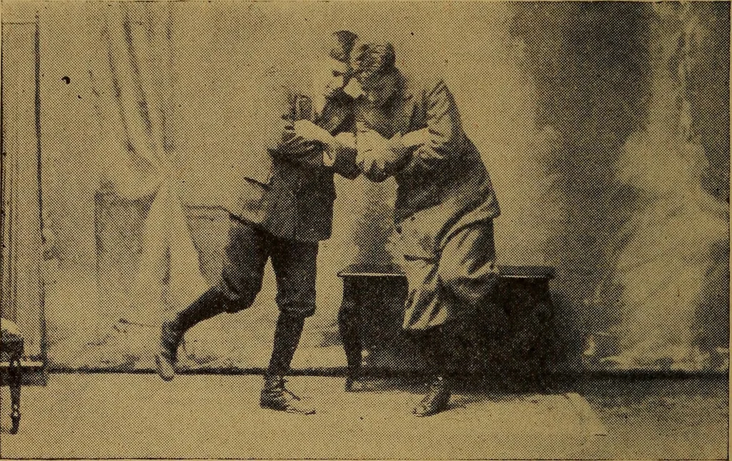 An illustration from Indoor games and socials for boys, 1912, leaf 35