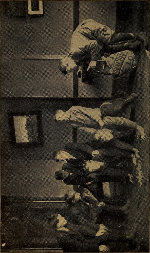 An illustration from Indoor games and socials for boys, 1912, leaf 49