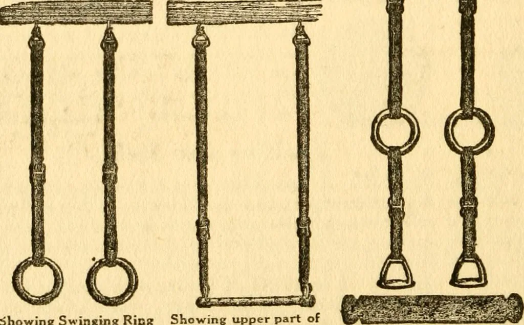 An illustration from Indoor and outdoor gymnastic games, 1915, leaf 93