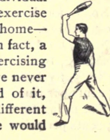 An illustration from Indoor and outdoor gymnastic games, 1902, leaf 106