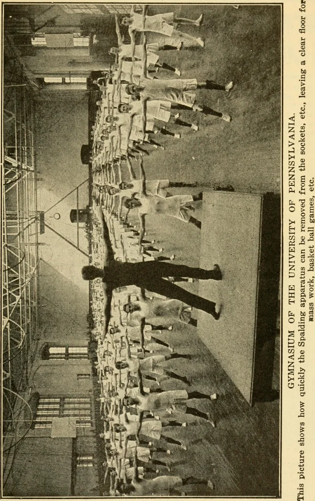 An illustration from Indoor and outdoor gymnastic games, 1913, leaf 88