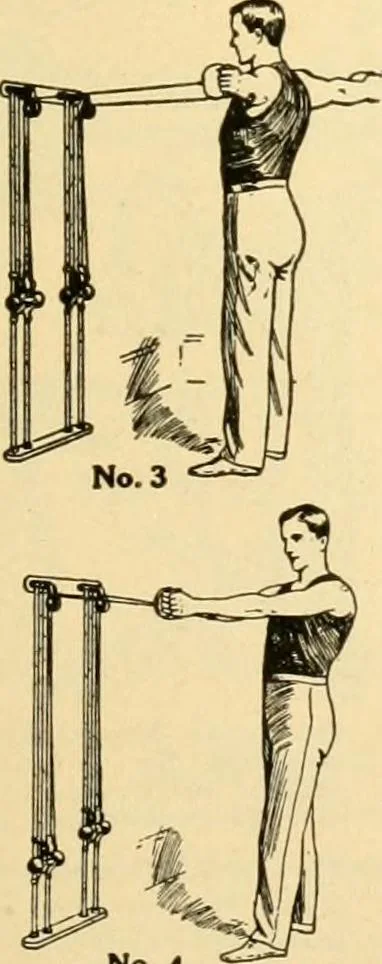 An illustration from Indoor and outdoor gymnastic games, 1913, leaf 92