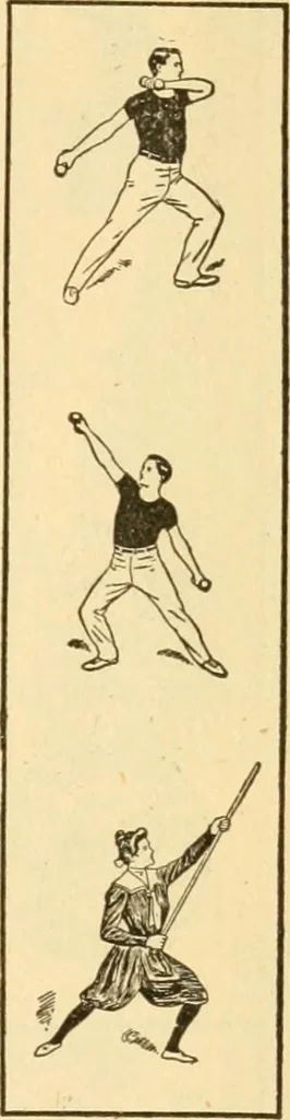 An illustration from Indoor and outdoor gymnastic games, 1913, leaf 94