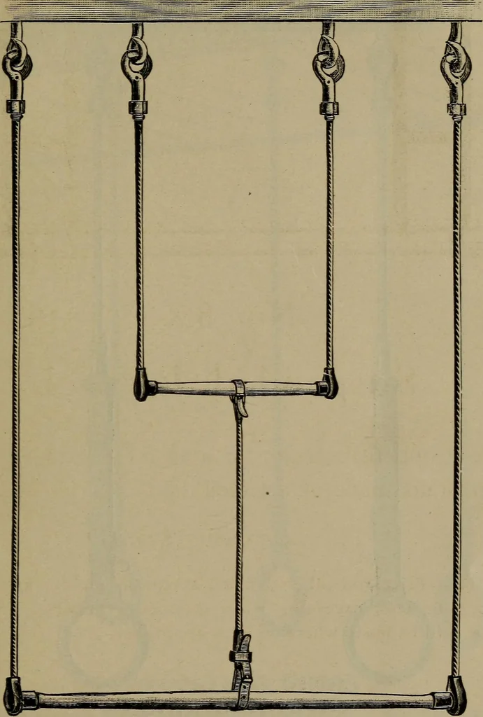 An illustration from Indoor and outdoor gymnastic games, 1902, leaf 144