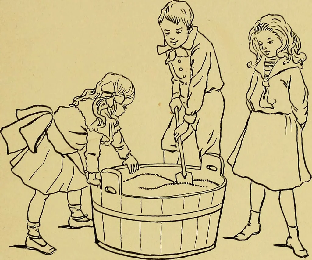 An illustration from Indoor and outdoor handicraft and recreation for girls, 1904, leaf 282
