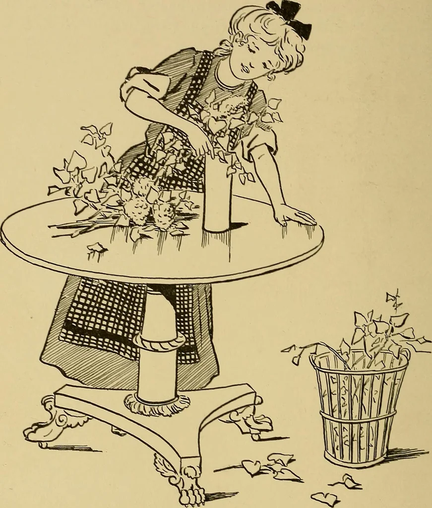 An illustration from Indoor and outdoor handicraft and recreation for girls, 1904, leaf 317