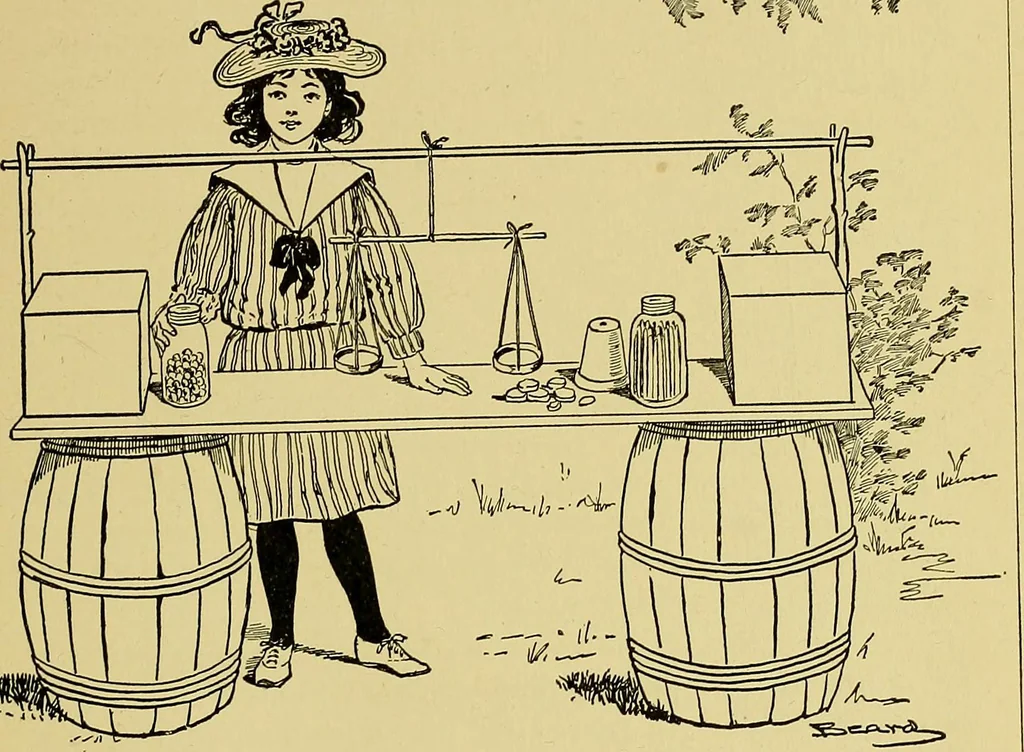 An illustration from Indoor and outdoor handicraft and recreation for girls, 1904, leaf 340