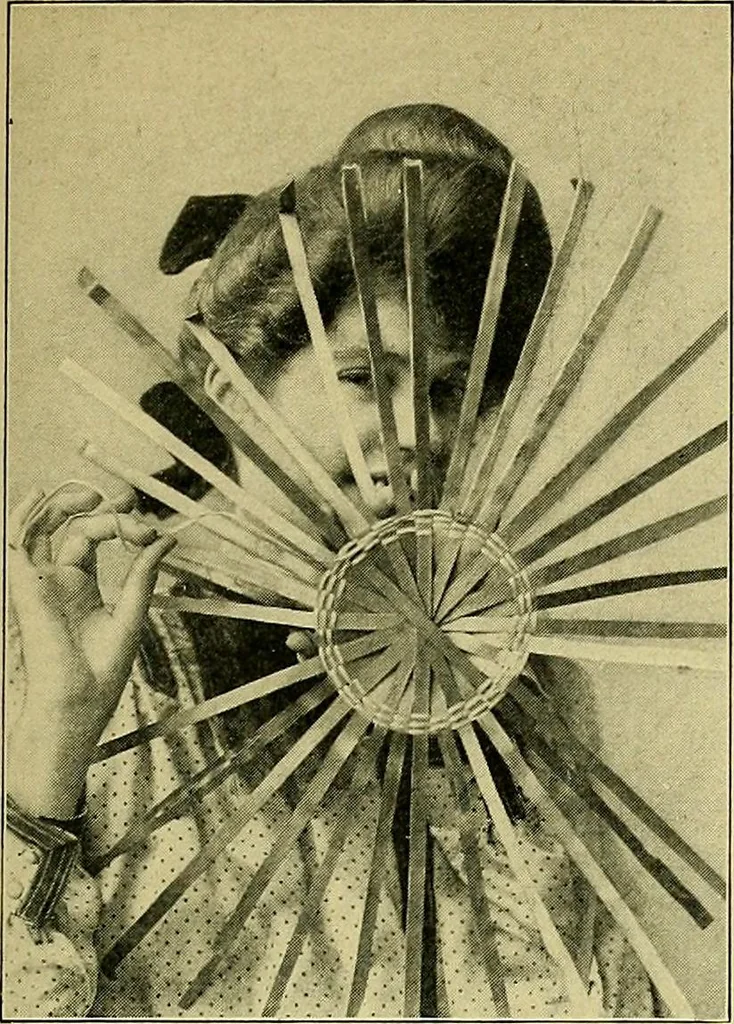 An illustration from Indoor and outdoor handicraft and recreation for girls, 1904, leaf 90