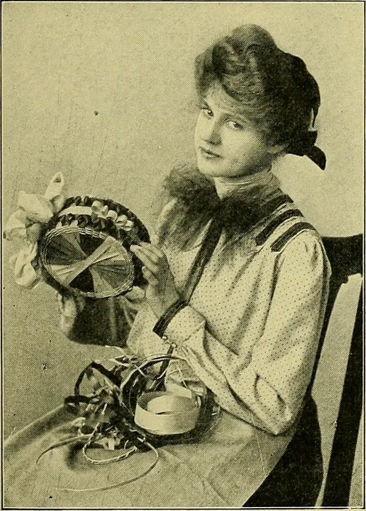 An illustration from Indoor and outdoor handicraft and recreation for girls, 1904, leaf 90