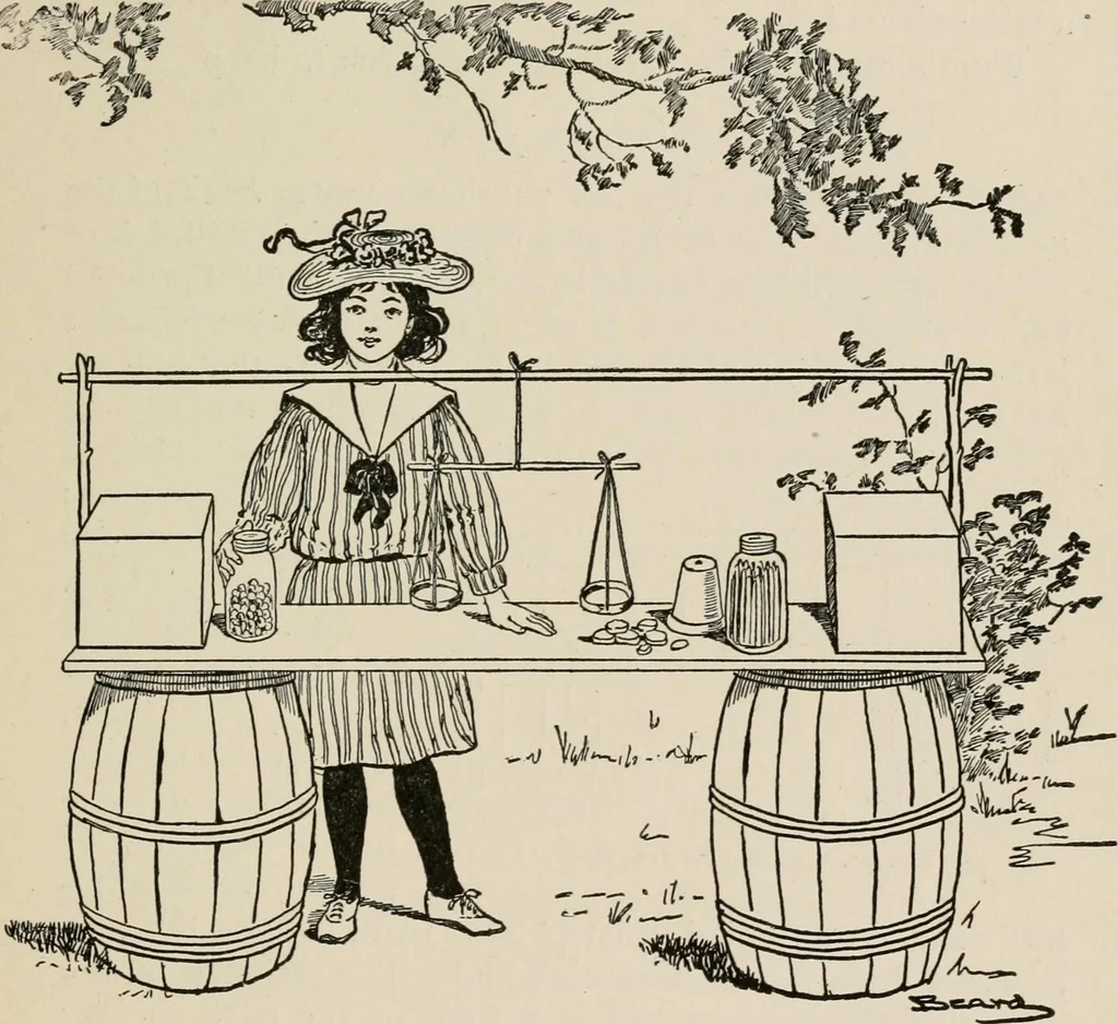 An illustration from Indoor and outdoor recreations for girls, 1906, leaf 340