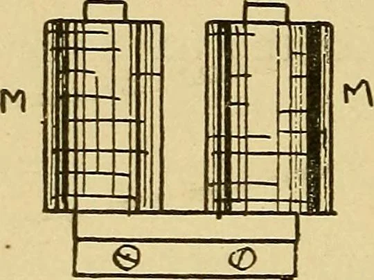 An illustration from Induction coils : how to make, use, and repair them including Ruhmkorff, Tesla, and medical coils, Roentgen radiography, wireless telegraphy, and practical information on primary and secondary battery, 1901, leaf 113