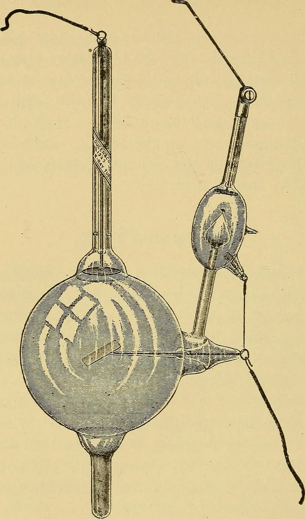 An illustration from Induction coils : how to make, use, and repair them including Ruhmkorff, Tesla, and medical coils, Roentgen radiography, wireless telegraphy, and practical information on primary and secondary battery, 1901, leaf 267