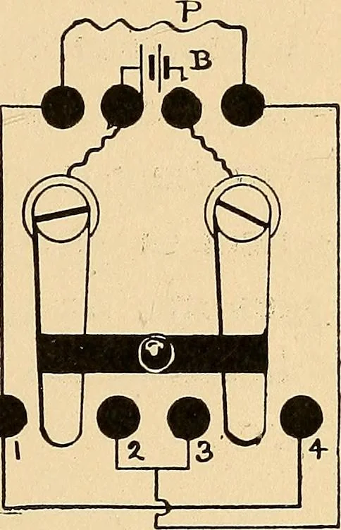 An illustration from Induction coils : how to make, use, and repair them including Ruhmkorff, Tesla, and medical coils, Roentgen radiography, wireless telegraphy, and practical information on primary and secondary battery, 1901, leaf 58