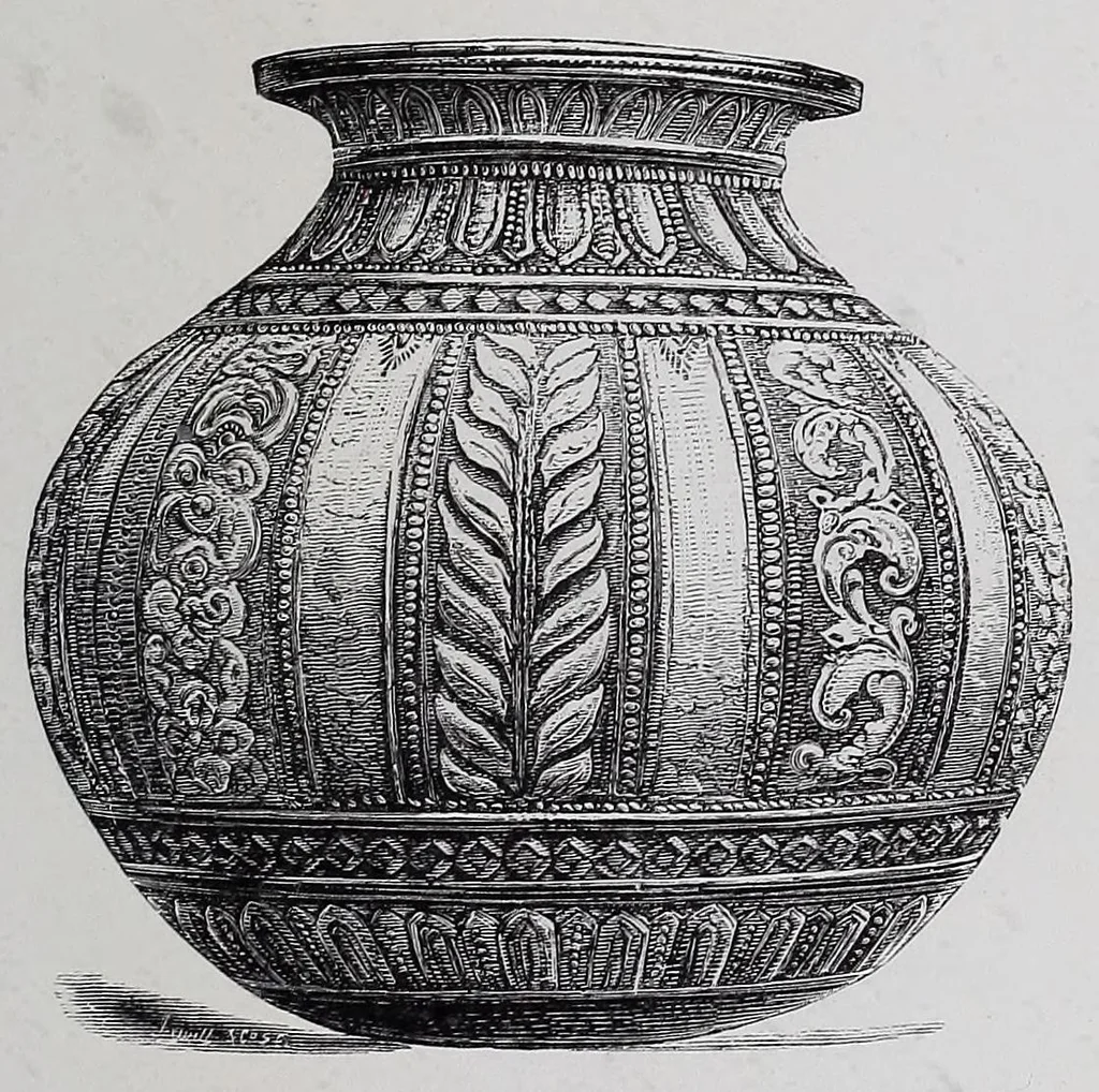 An illustration from The industrial arts of India, 1880, leaf 253