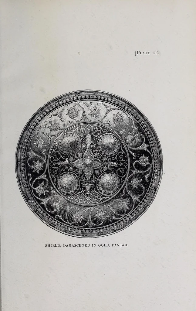 An illustration from The industrial arts of India, 1880, leaf 317