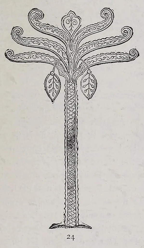 An illustration from The industrial arts of India, 1880, leaf 545