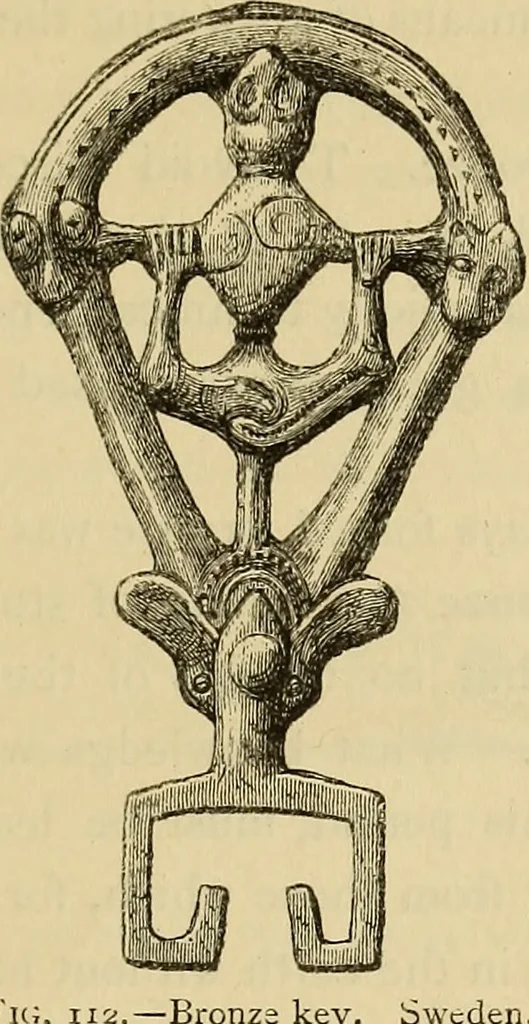 An illustration from The industrial arts of Scandinavia in the pagan time, 1883, leaf 144