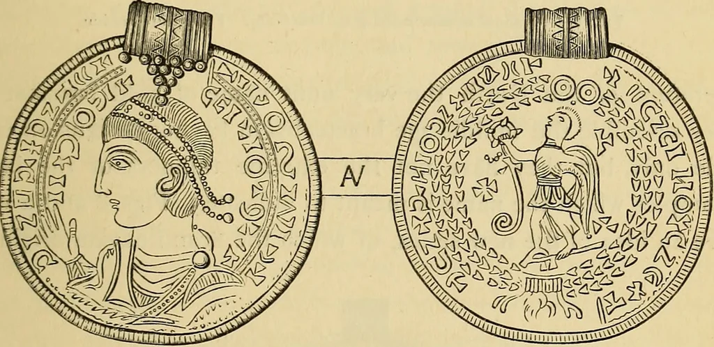 An illustration from The industrial arts of Scandinavia in the pagan time, 1883, leaf 32