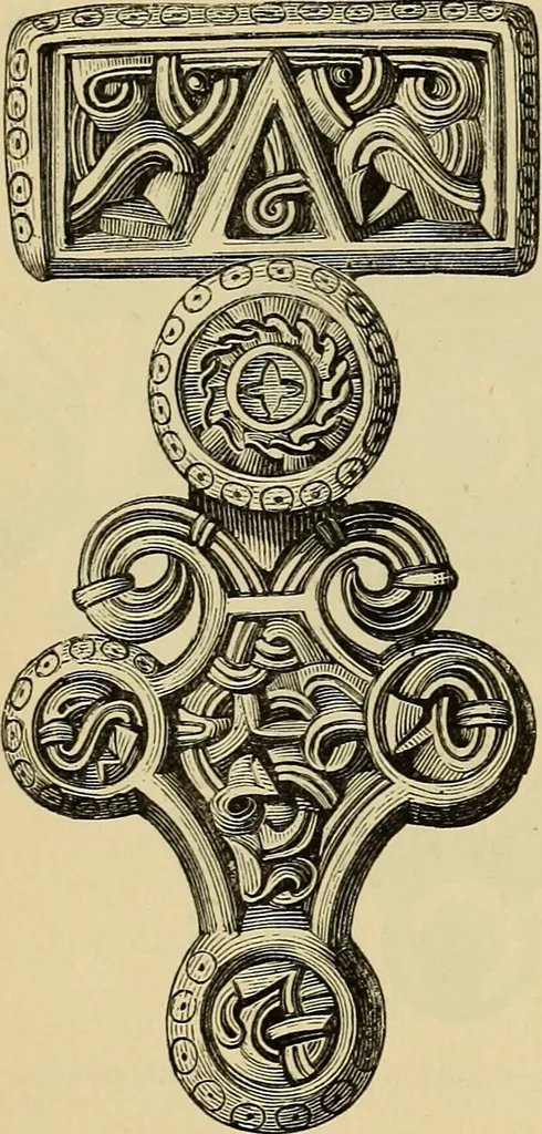 An illustration from The industrial arts of Scandinavia in the pagan time, 1883, leaf 50