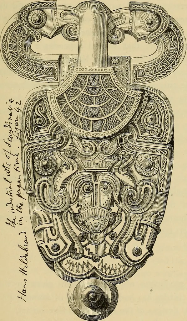 An illustration from The industrial arts of Scandinavia in the pagan time, 1883, leaf 62
