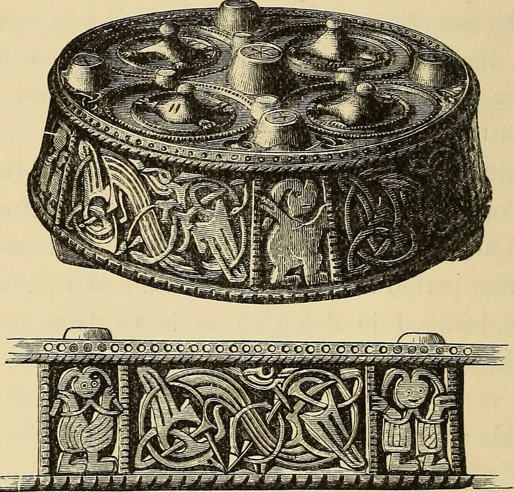 An illustration from The industrial arts of Scandinavia in the pagan time, 1883, leaf 73