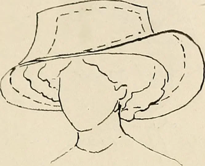 An illustration from Industrial drawing for girls : design principles applied to dress, 1912, leaf 104