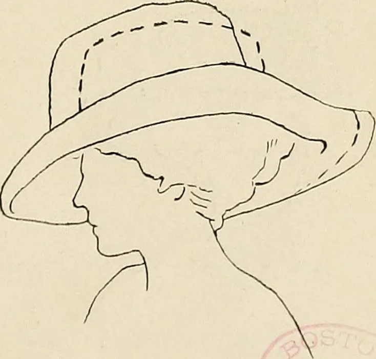 An illustration from Industrial drawing for girls : design principles applied to dress, 1912, leaf 104