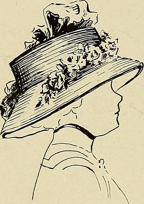 An illustration from Industrial drawing for girls : design principles applied to dress, 1912, leaf 105